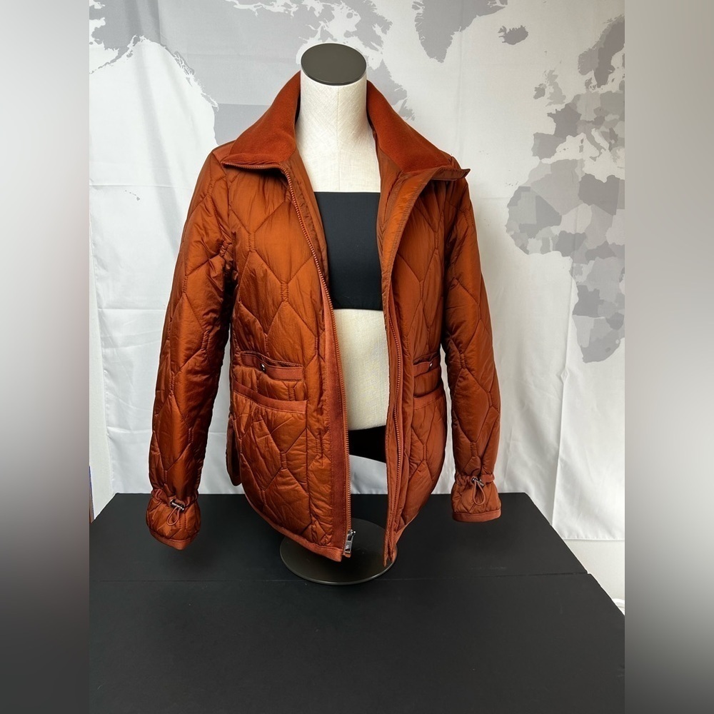 Women's Andrew Marc Sport Diamond Quilted Stand Collar Puffer Jacket Size Xs